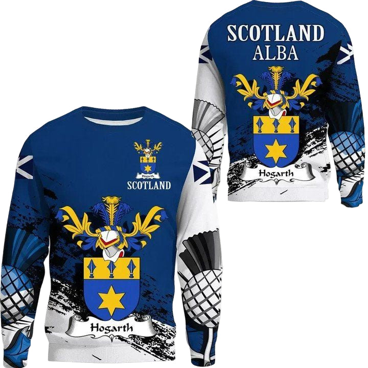 Hogarth Scottish Family Crest Scotland Special Sweater A7 ? Usalast