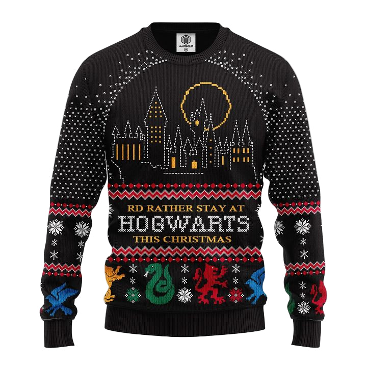 Hogwarts Harry Potter Christmas Sweater Amazing Gift Idea Thanksgiving Gift ? Usalast