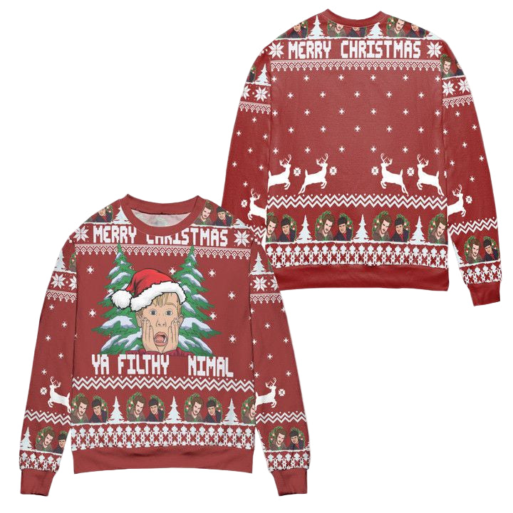 Home Alone Merry Christmas Ya Filthy Nimal Ugly Christmas Sweater ? Red ? Usalast