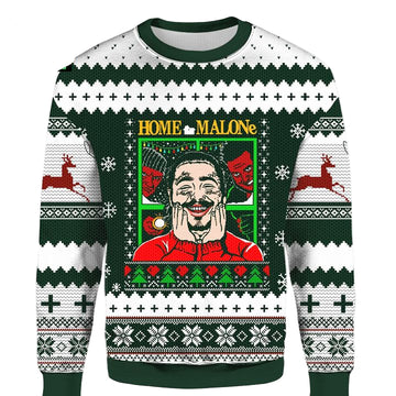 Home Malone 3D Christmas Ugly Sweater ? Usalast