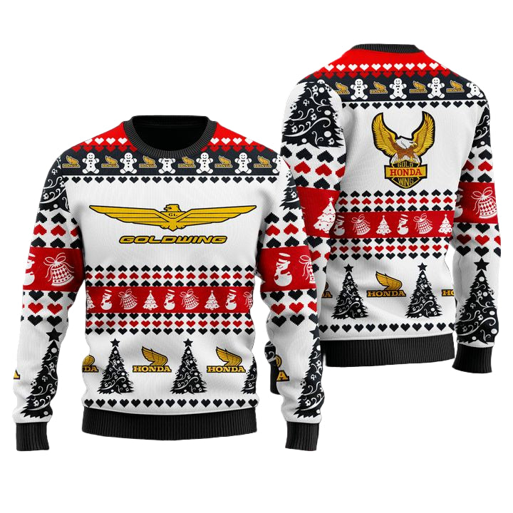Honda Gold Wing White Ugly Sweater ? Usalast