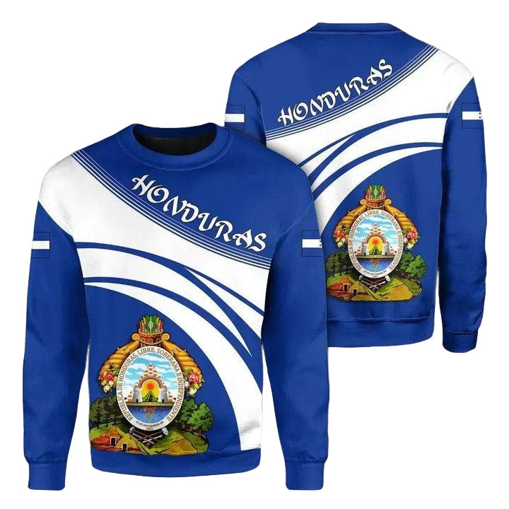 Honduras Coat Of Arms Sweater Cricket Style J5W ? Usalast