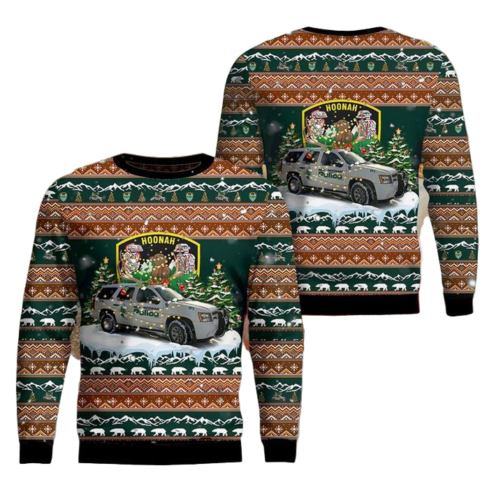 Hoonah Alaska Hoonah Police Department Christmas Sweater 3D ? Usalast