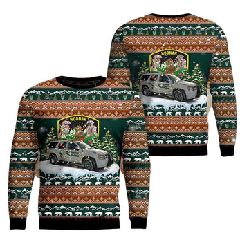 Hoonah Alaska Hoonah Police Department Christmas Sweater 3D ? Usalast