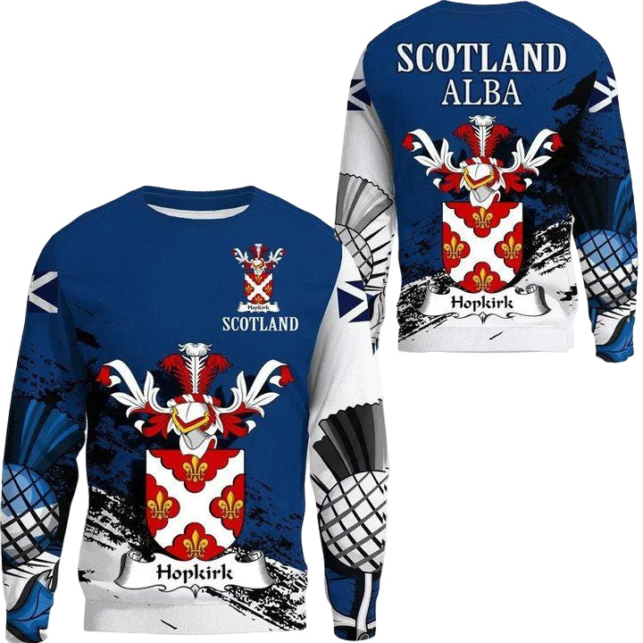 Hopkirk Scottish Family Crest Scotland Special Sweater A7 ? Usalast