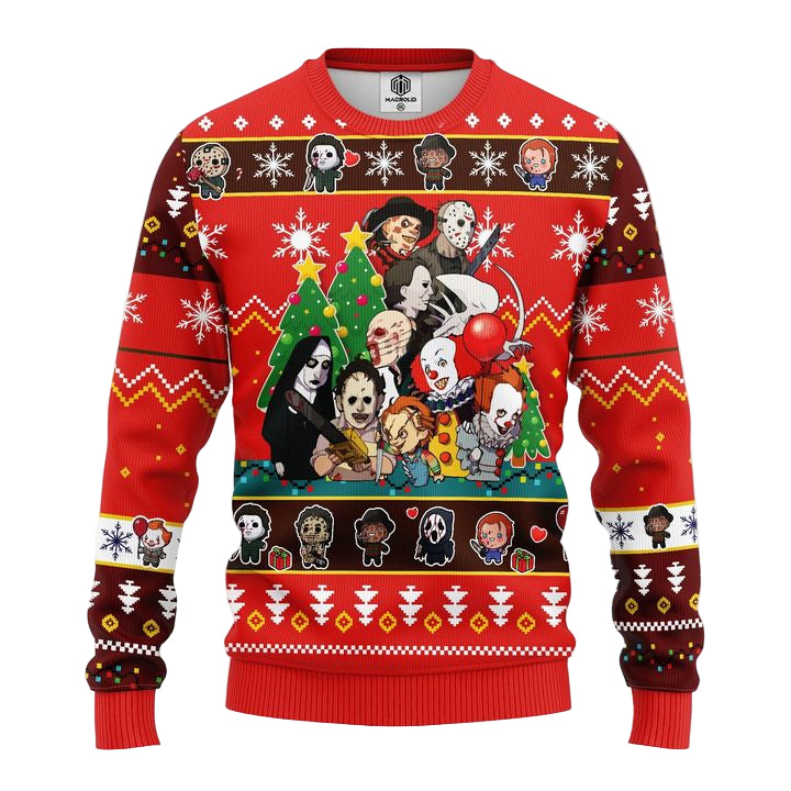 Horror Friends Ugly Christmas Sweater Amazing Gift Idea Thanksgiving Gift ? Usalast