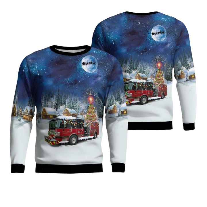 Horry County Fire Rescue Station 46 Conway South Carolina Christmas AOP Sweater ? Usalast