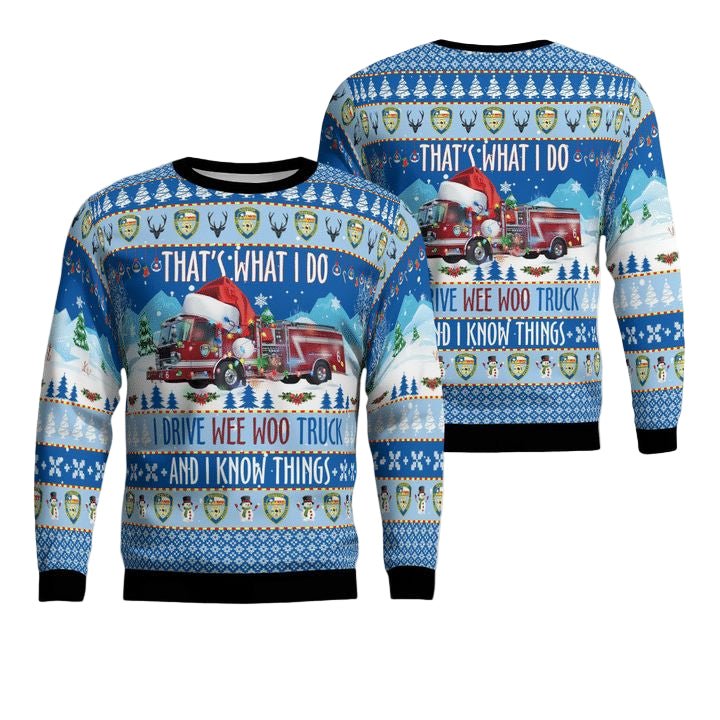 Houston Fire Department Thats What I Do Christmas AOP Sweater ? Usalast
