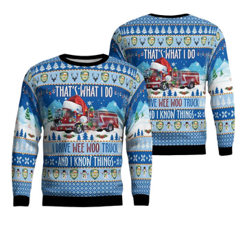 Houston Fire Department Thats What I Do Christmas AOP Sweater ? Usalast