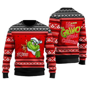 How Grinch Stole Christmas Red Ugly Sweater ? Usalast