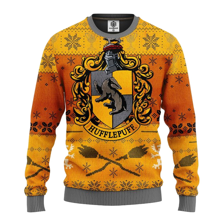 Hufflepuff Ugly Christmas Sweater Amazing Gift Idea Thanksgiving Gift ? Usalast