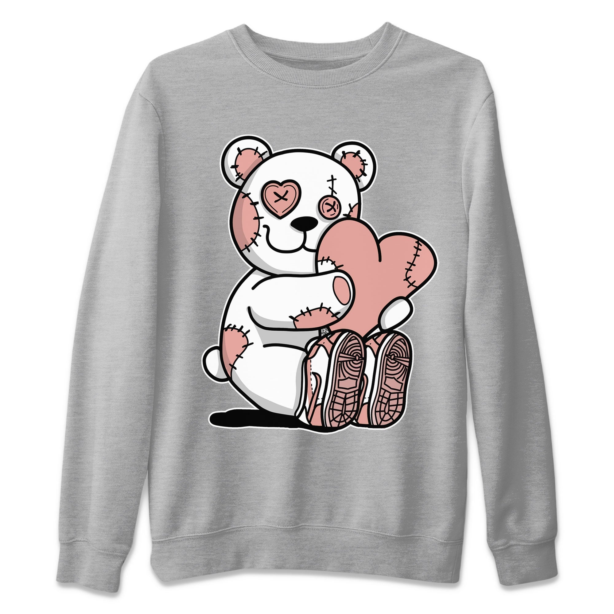 Hugging Bear Sneaker Tee - Dunk Rose Whisper