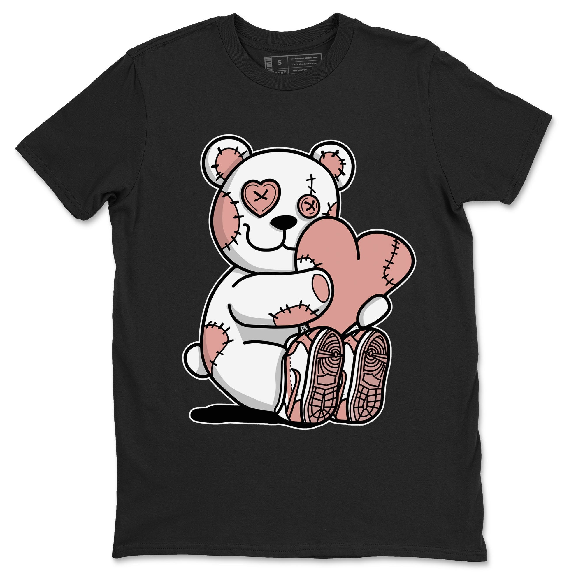 Hugging Bear Sneaker Tee - Dunk Rose Whisper