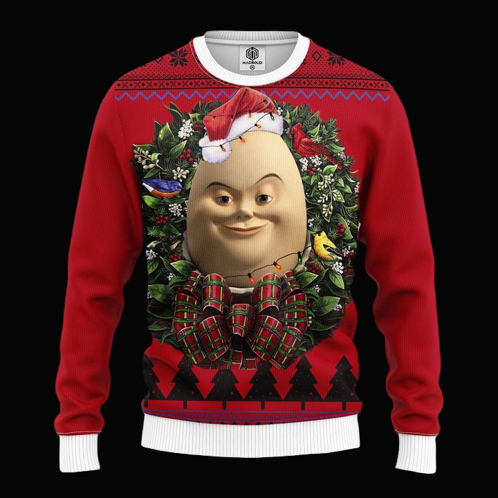 Humpty Dumpty Noel Mc Ugly Christmas Sweater Thanksgiving Gift ? Usalast