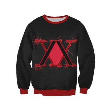 Hunter X Hunter Logo Red Sweater ? Hunter X Hunter 3D Printed Sweater Sh9825 ? Usalast