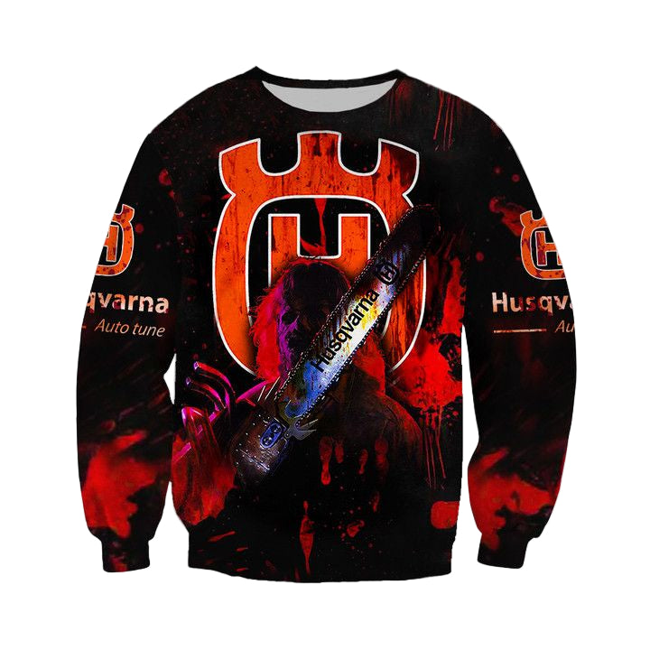 Husqvarna Chainsaw Horror Halloween 3D Sweater ? Usalast