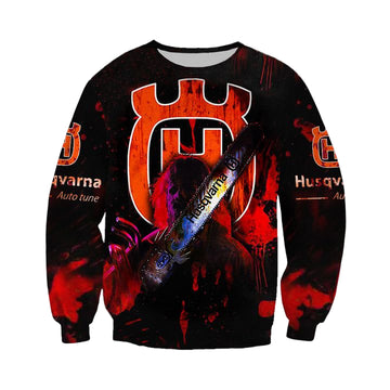 Husqvarna Chainsaw Horror Halloween 3D Sweater ? Usalast