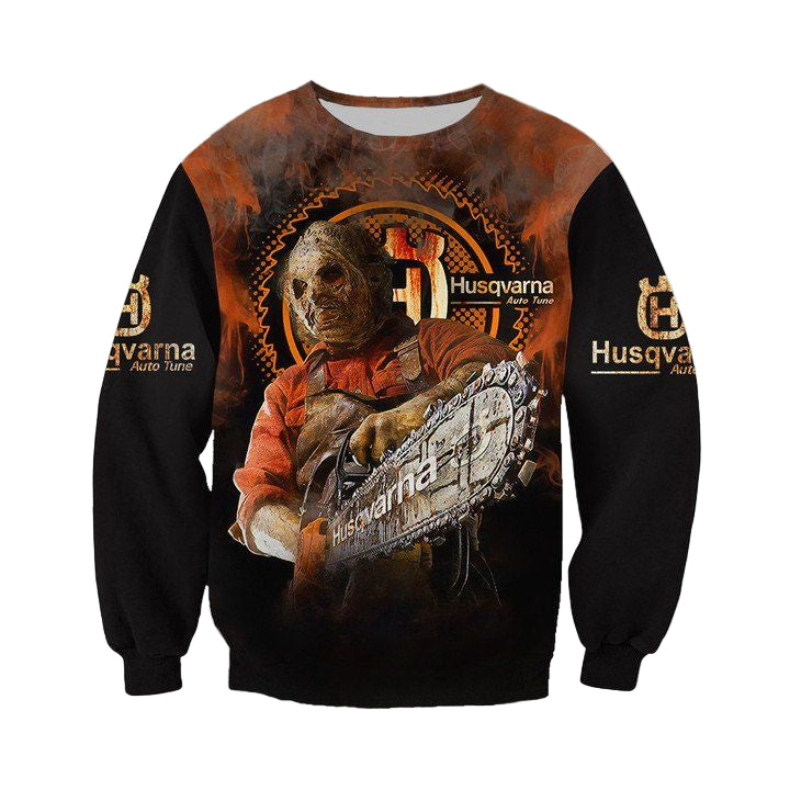 Husqvarna Chainsaw Horror Leatherface Halloween 3D Sweater ? Usalast