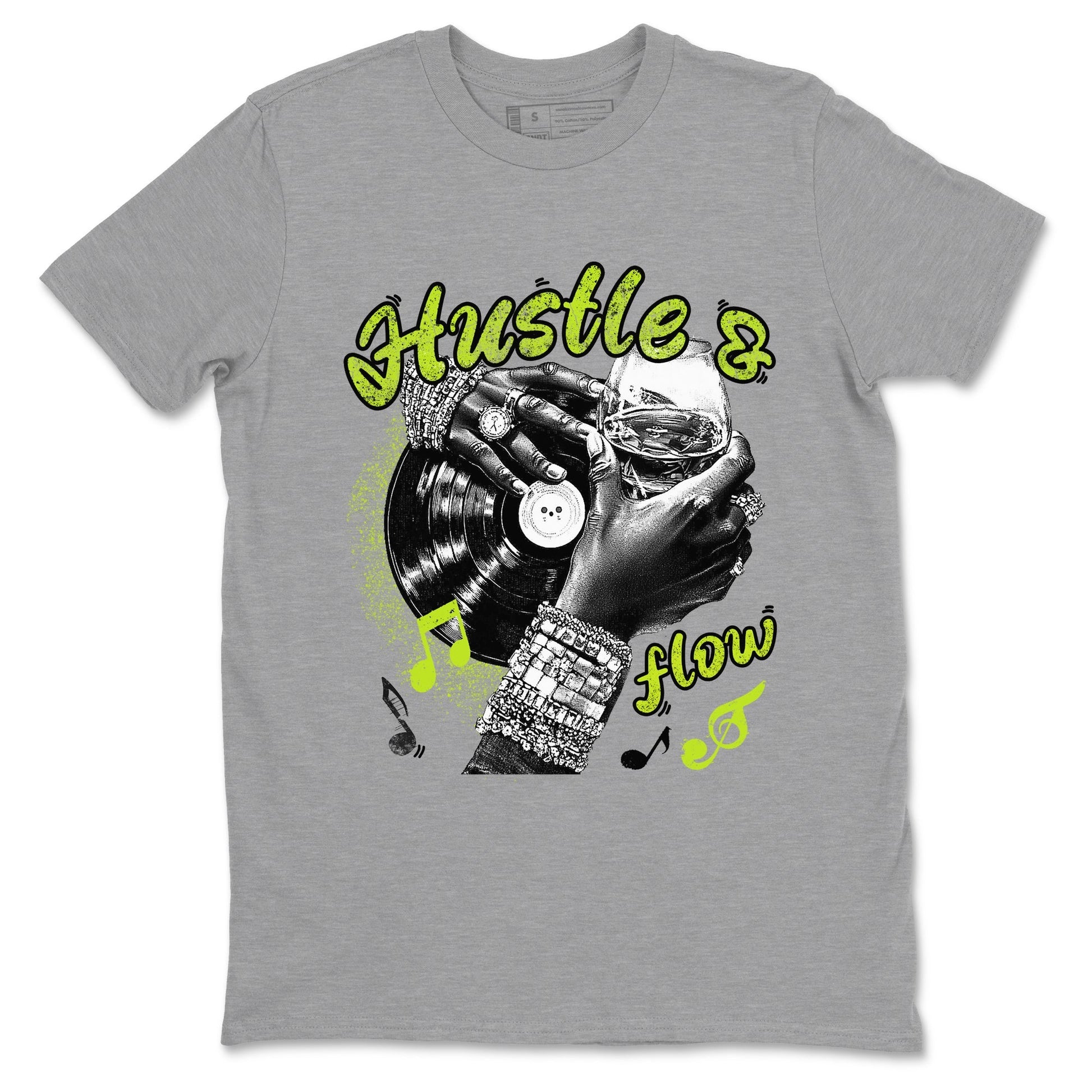 Hustle and Flow Sneaker Tees - Air Foamposite One Black Volt