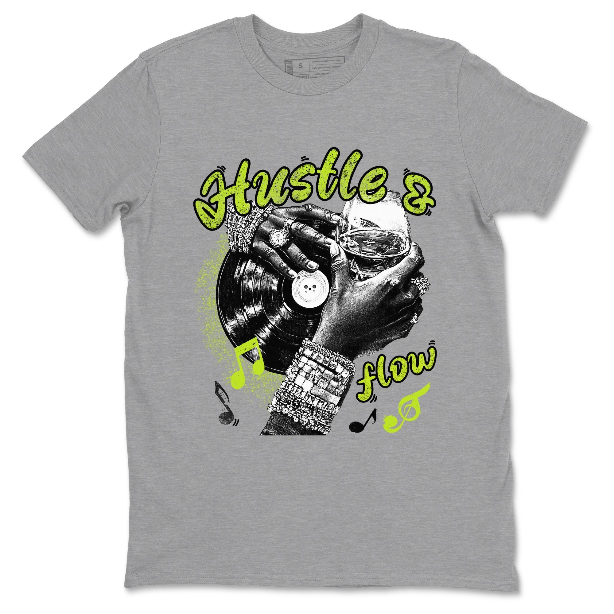 Hustle and Flow Sneaker Tees - Air Foamposite One Black Volt