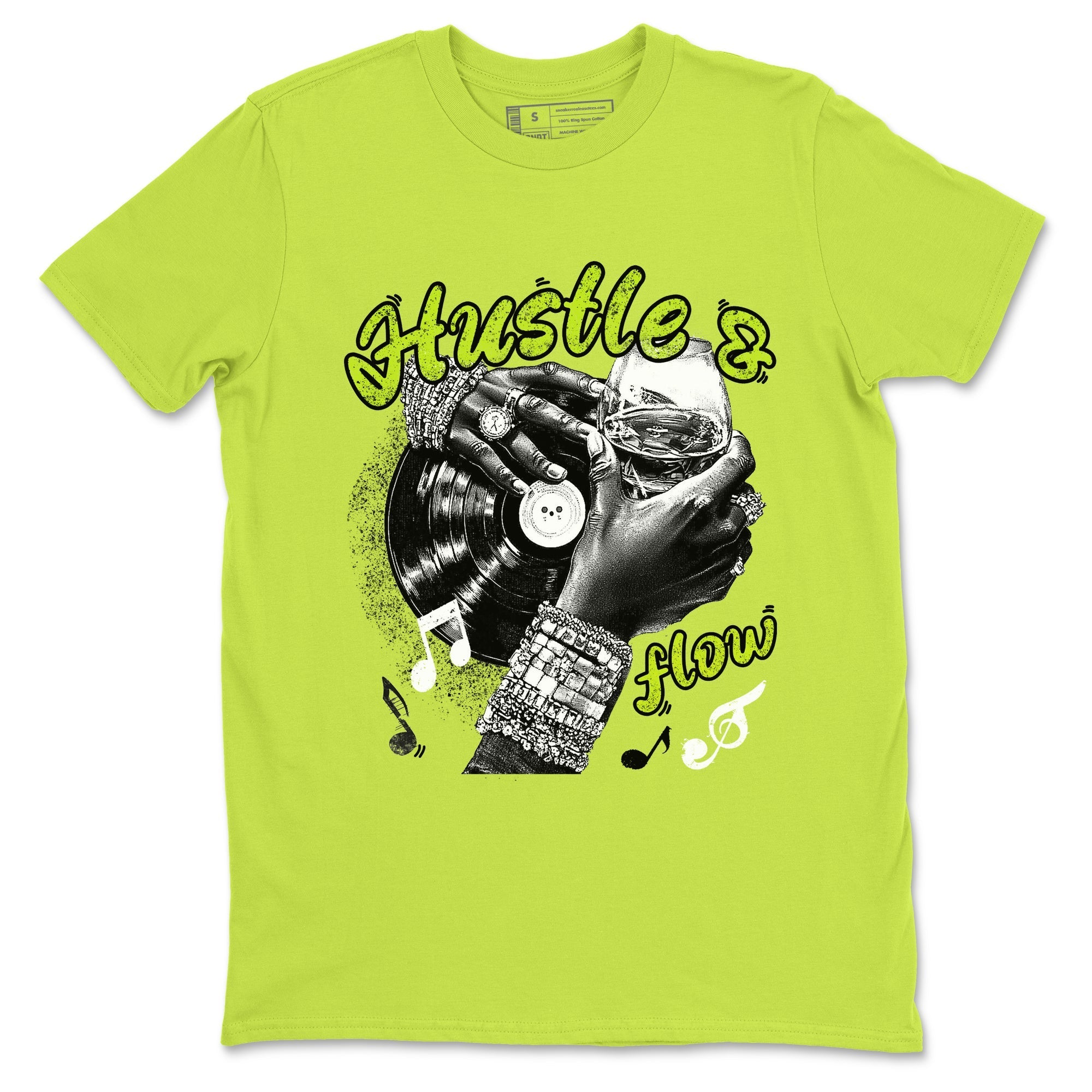 Hustle and Flow Sneaker Tees - Air Foamposite One Black Volt