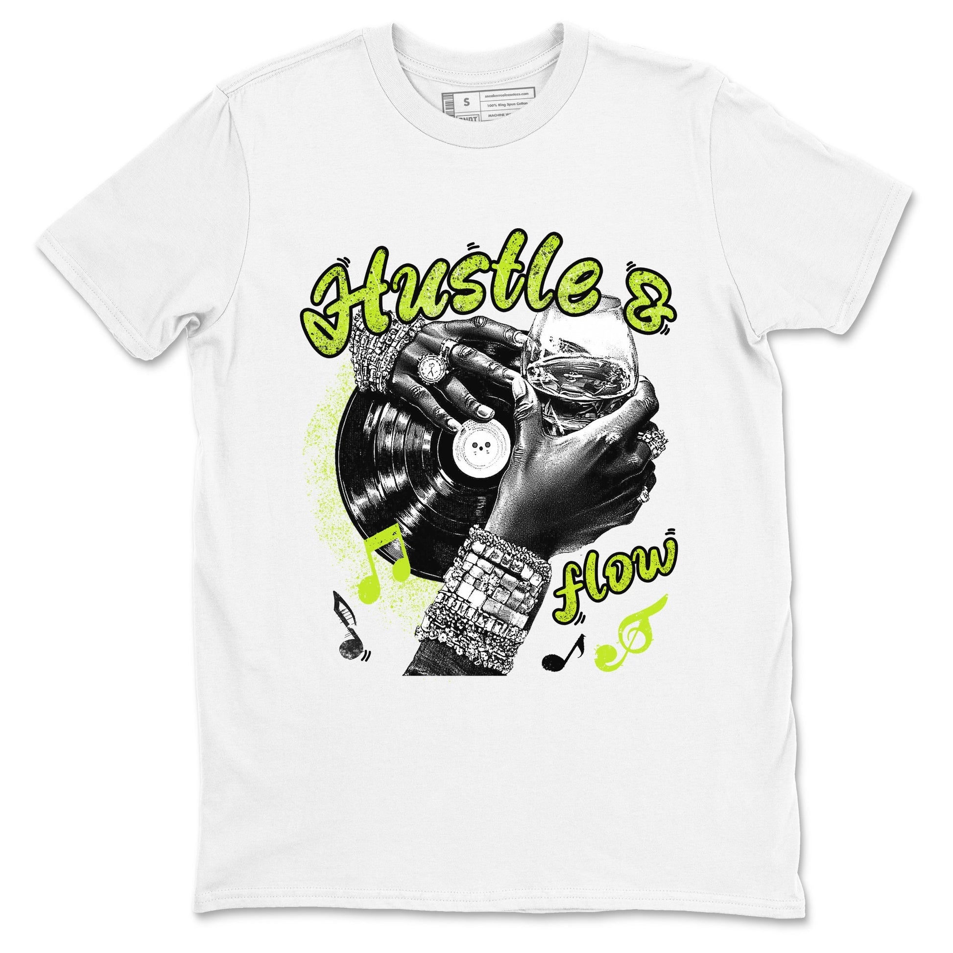Hustle and Flow Sneaker Tees - Air Foamposite One Black Volt