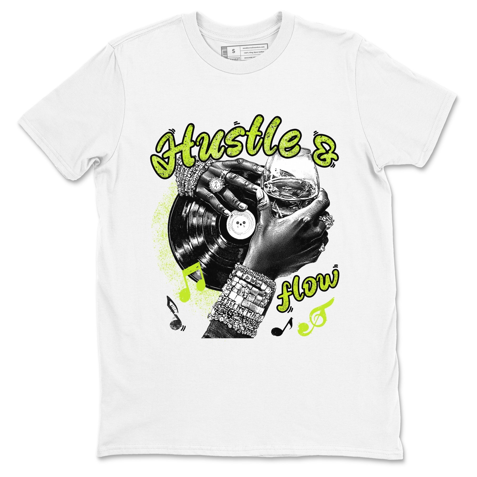Hustle and Flow Sneaker Tees - Air Foamposite One Black Volt
