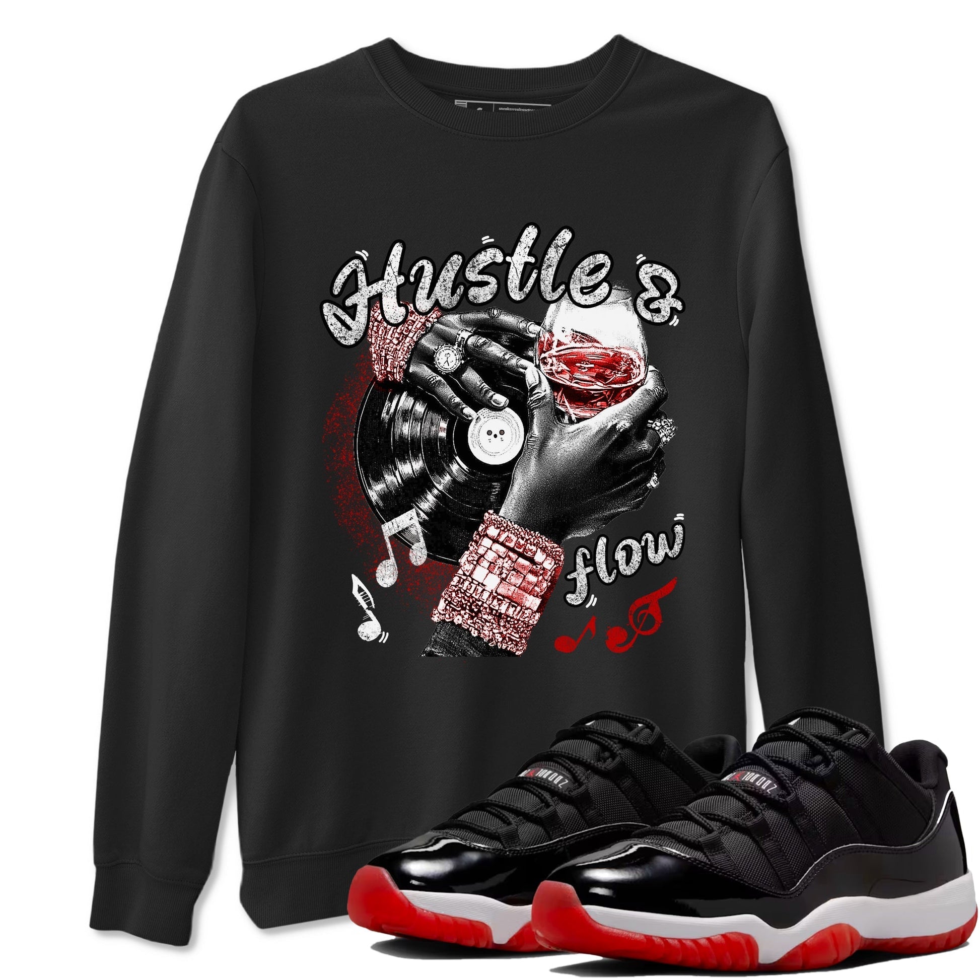 Hustle and Flow Sneaker Tees - Air Jordan 11 Bred