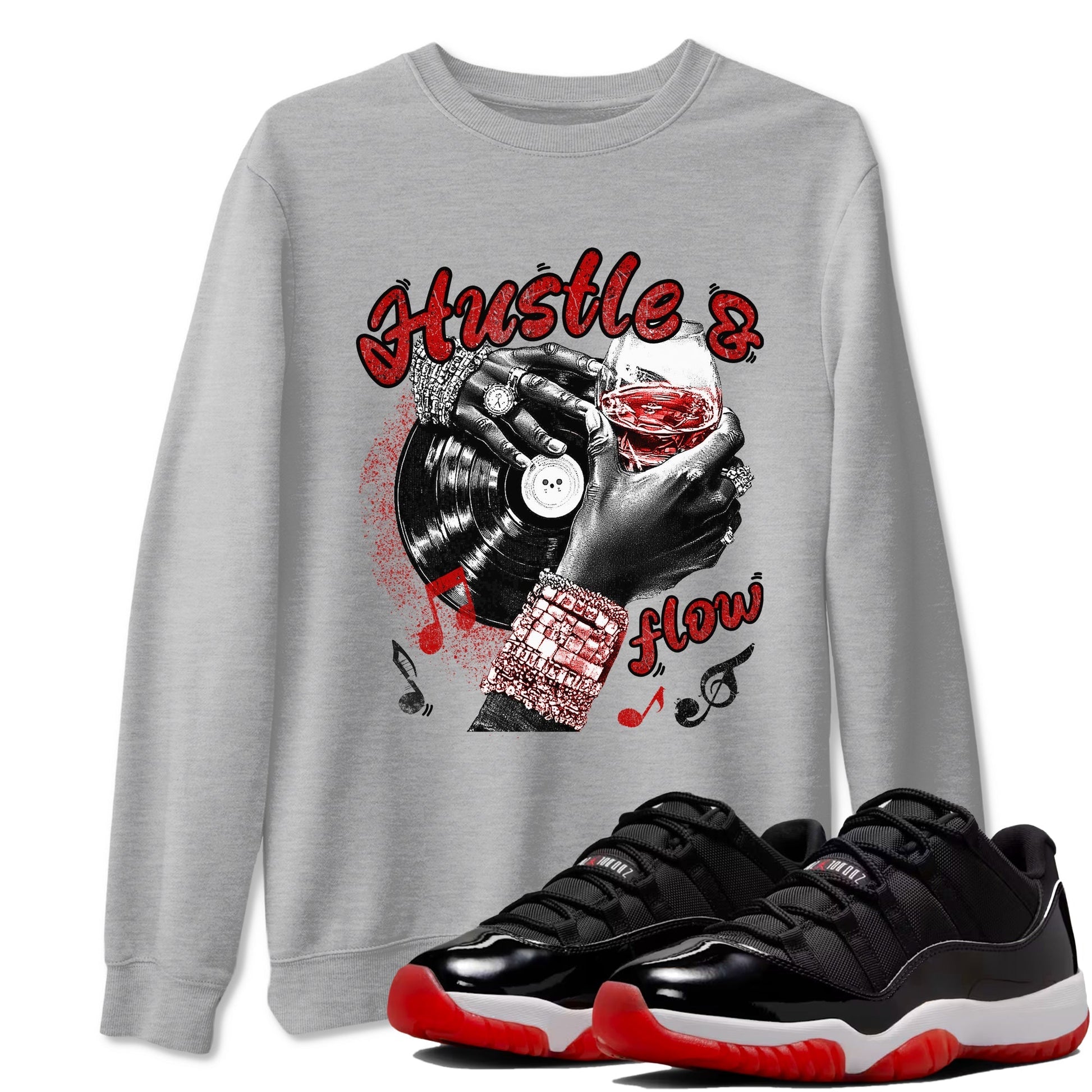 Hustle and Flow Sneaker Tees - Air Jordan 11 Bred