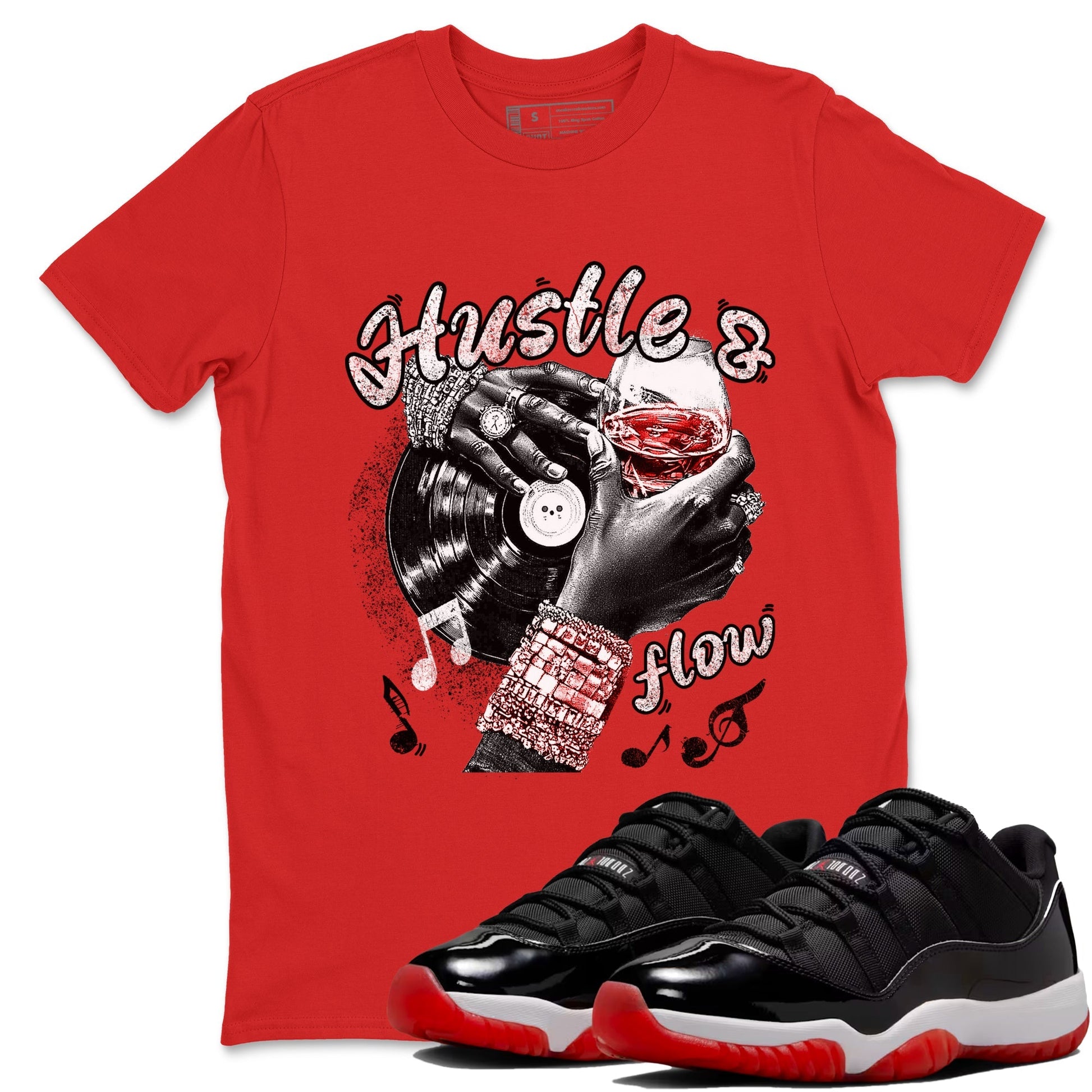 Hustle and Flow Sneaker Tees - Air Jordan 11 Bred