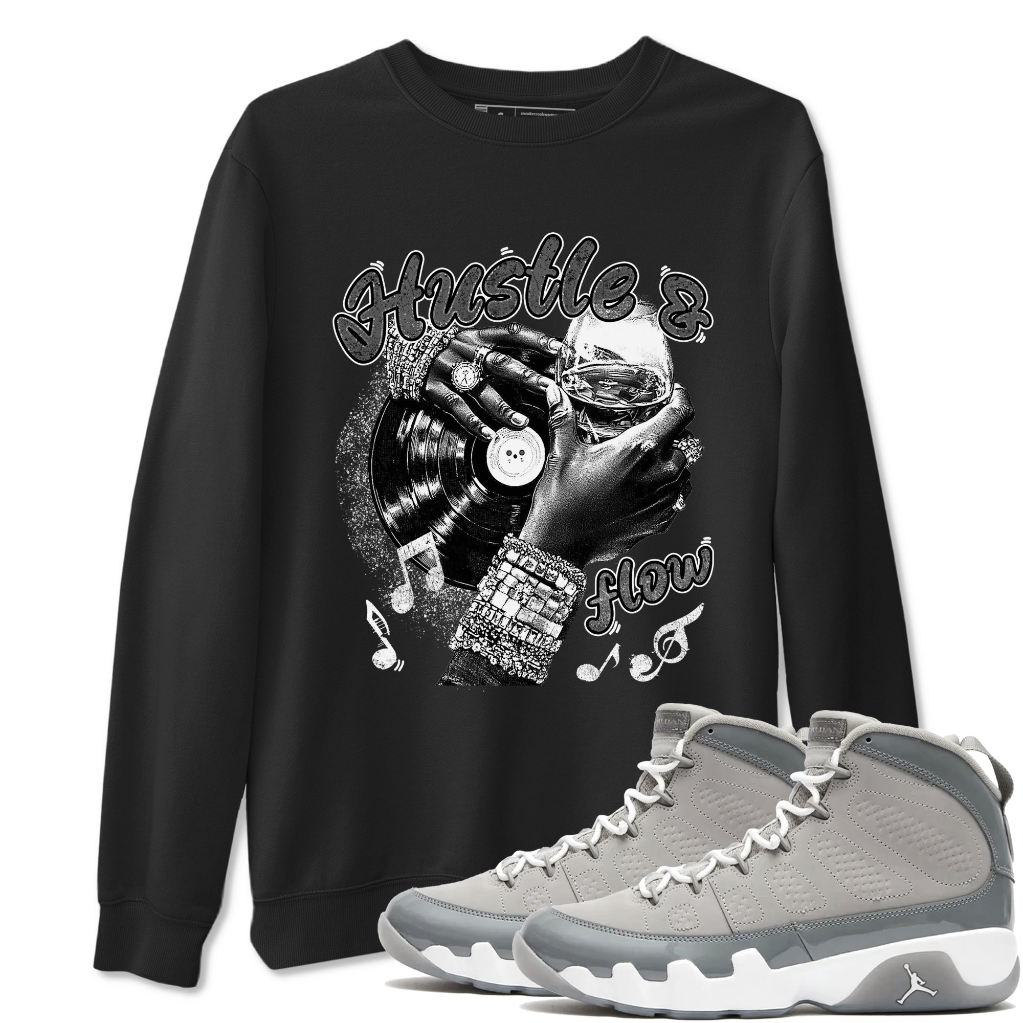 Hustle and Flow Sneaker Tees - Air Jordan 9 Cool Grey