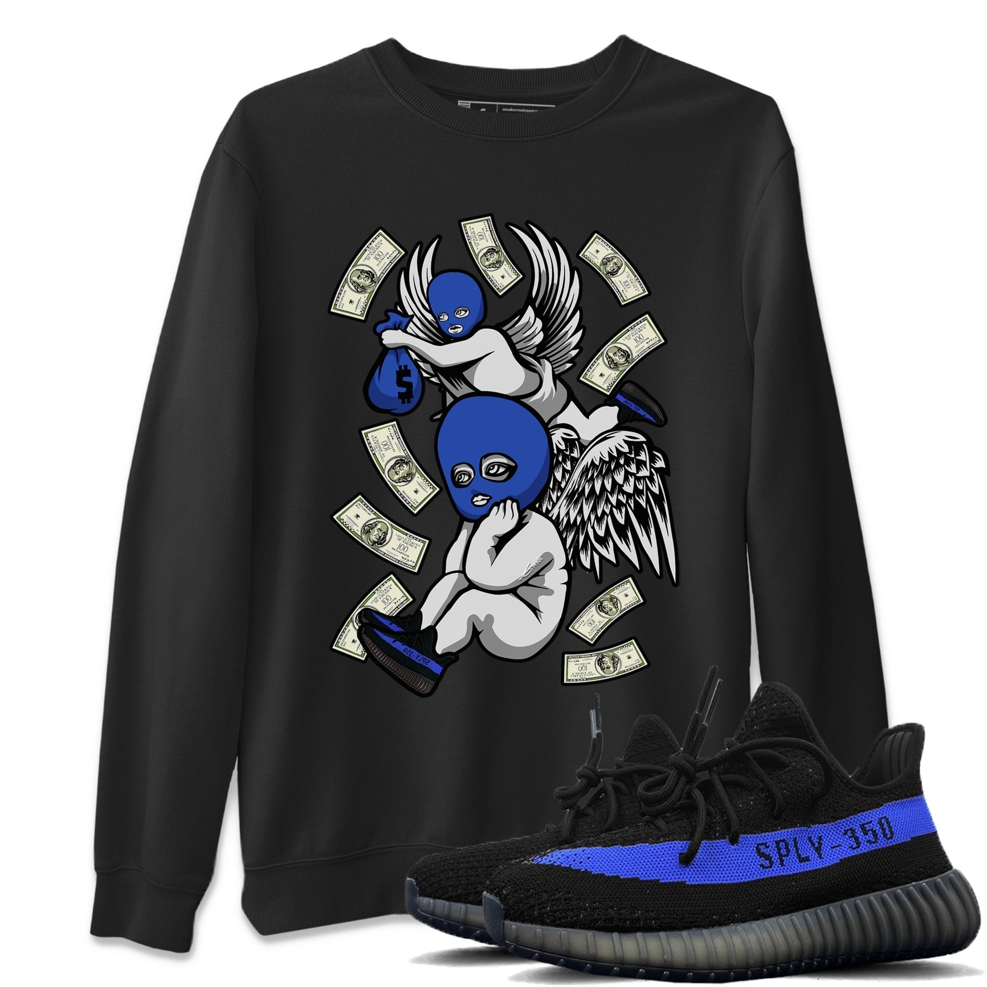 Hustle Angels Unisex Tops - Yeezy 350 Dazzling Blue