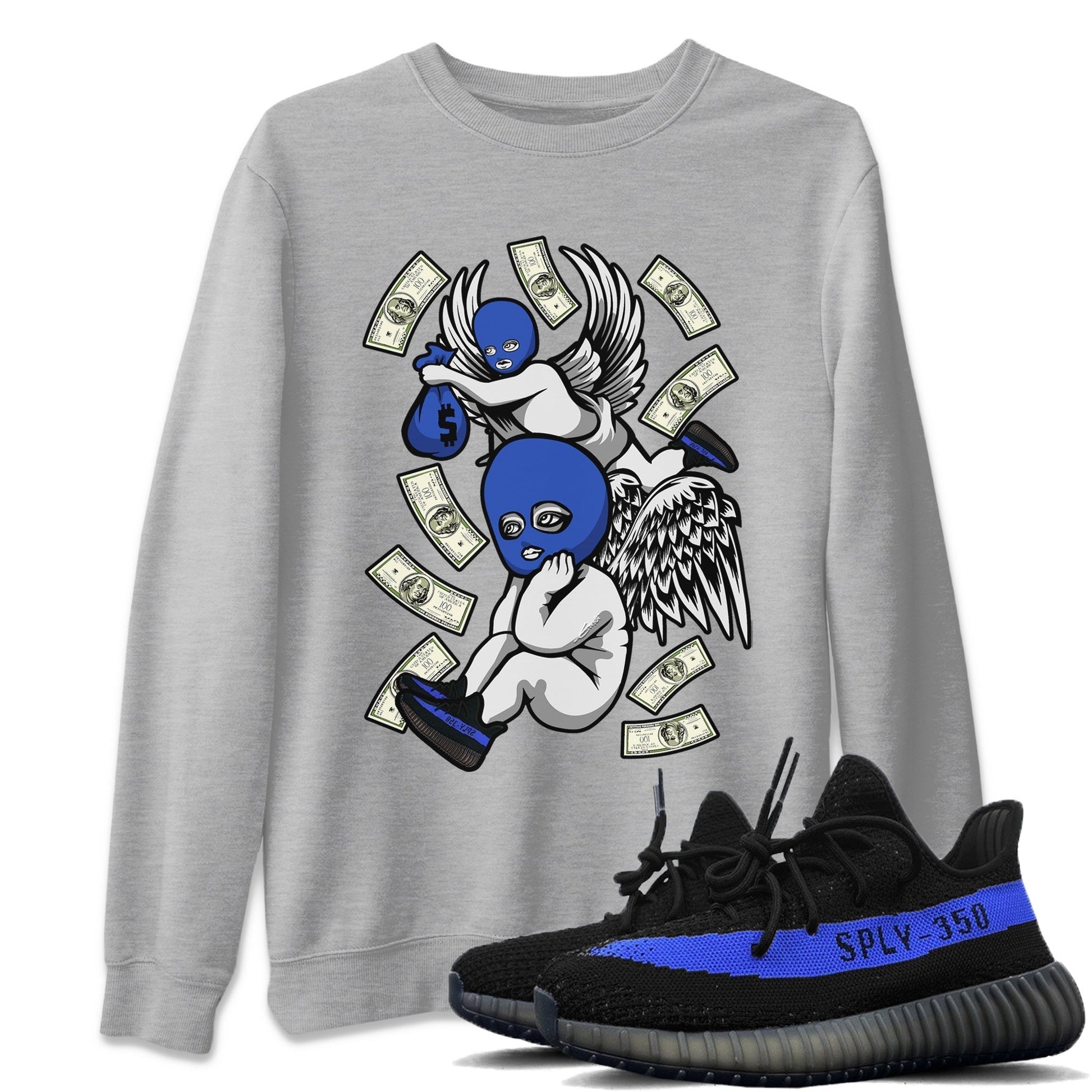 Hustle Angels Unisex Tops - Yeezy 350 Dazzling Blue