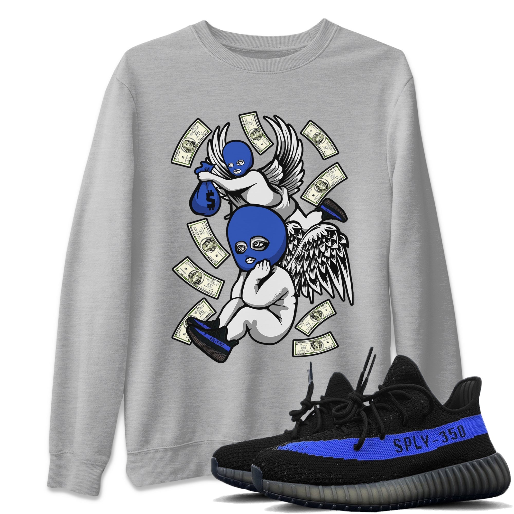 Hustle Angels Unisex Tops - Yeezy 350 Dazzling Blue