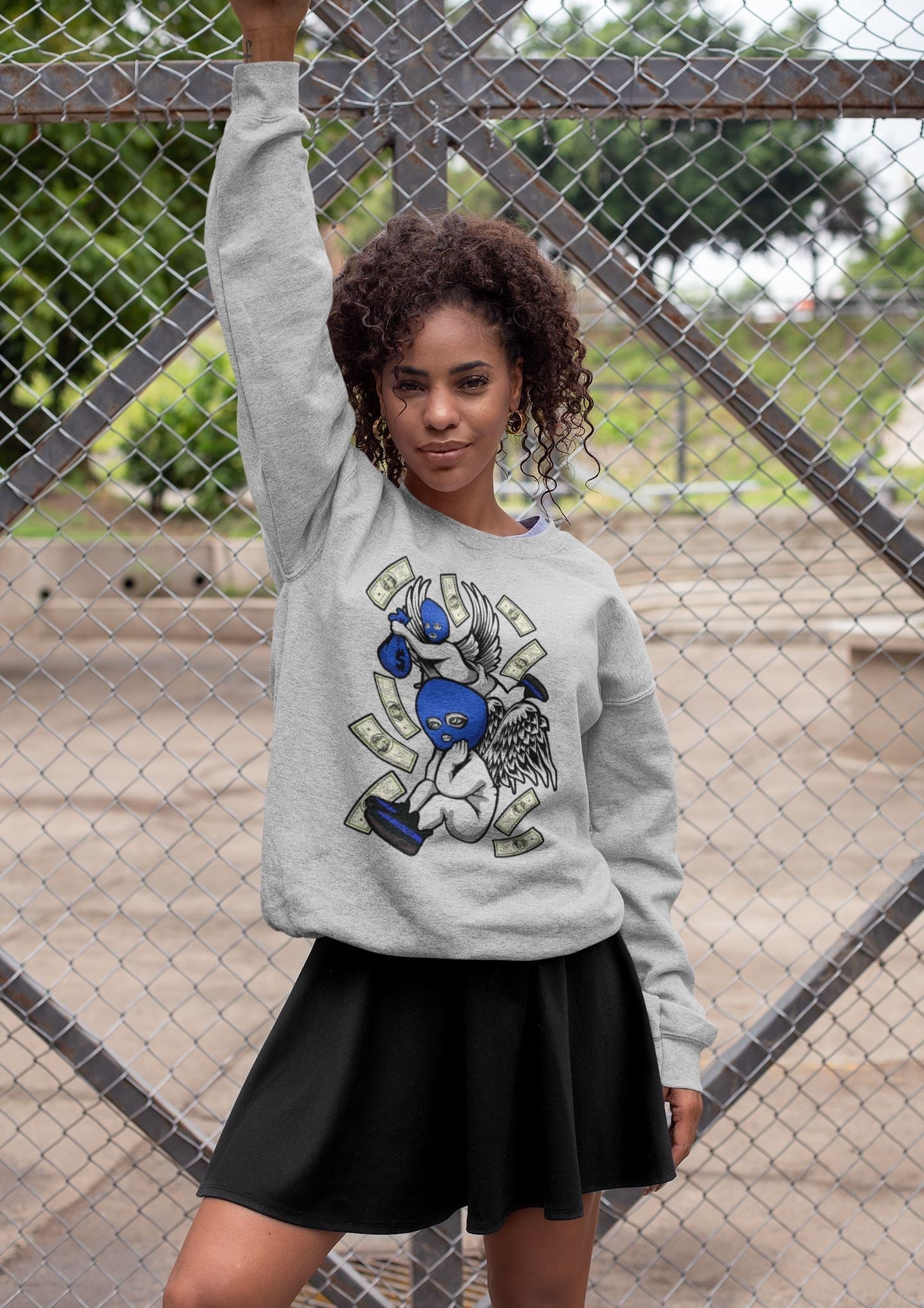 Hustle Angels Unisex Tops - Yeezy 350 Dazzling Blue