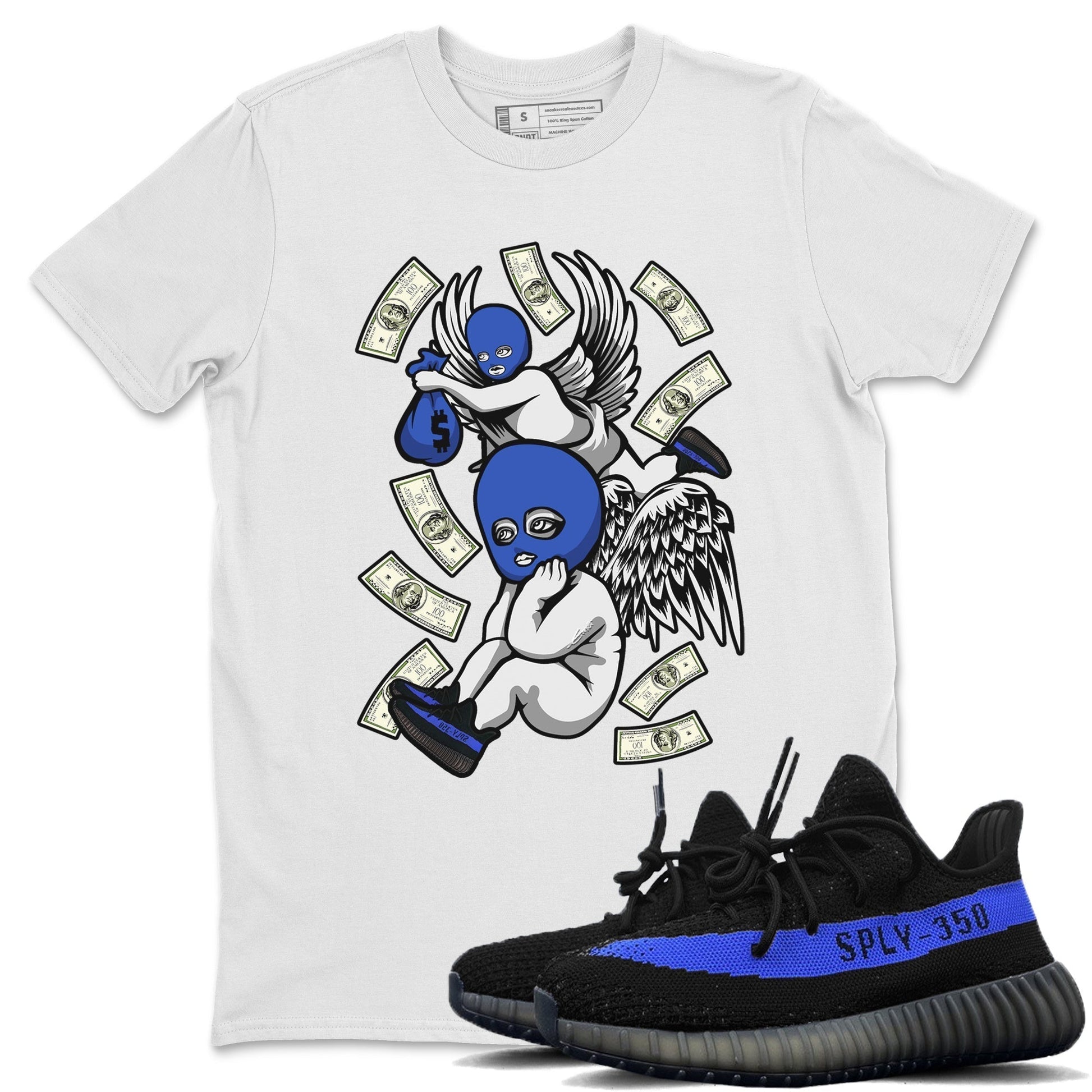 Hustle Angels Unisex Tops - Yeezy 350 Dazzling Blue