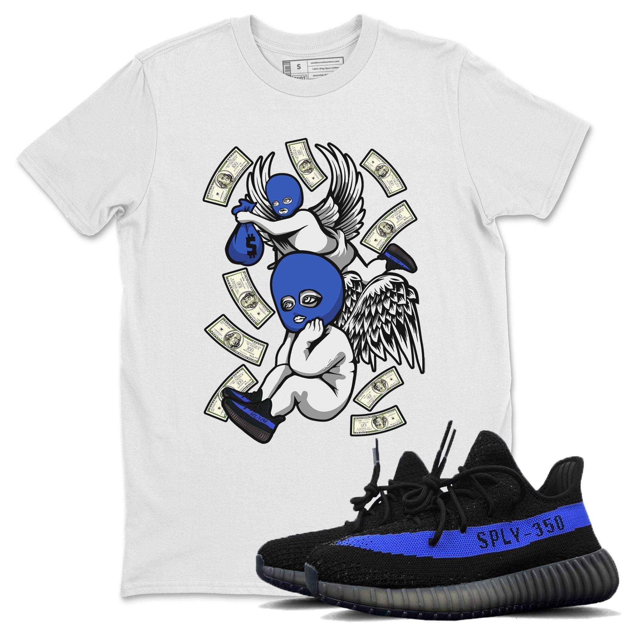 Hustle Angels Unisex Tops - Yeezy 350 Dazzling Blue