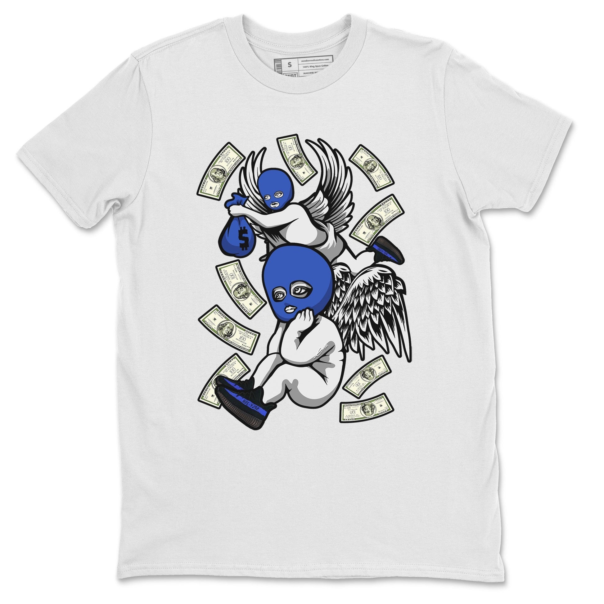 Hustle Angels Unisex Tops - Yeezy 350 Dazzling Blue