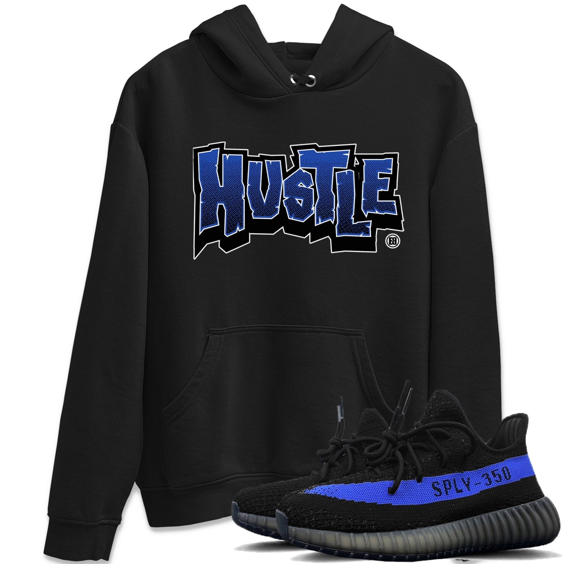 Hustle Graffiti Unisex Tops - Yeezy 350 Dazzling Blue