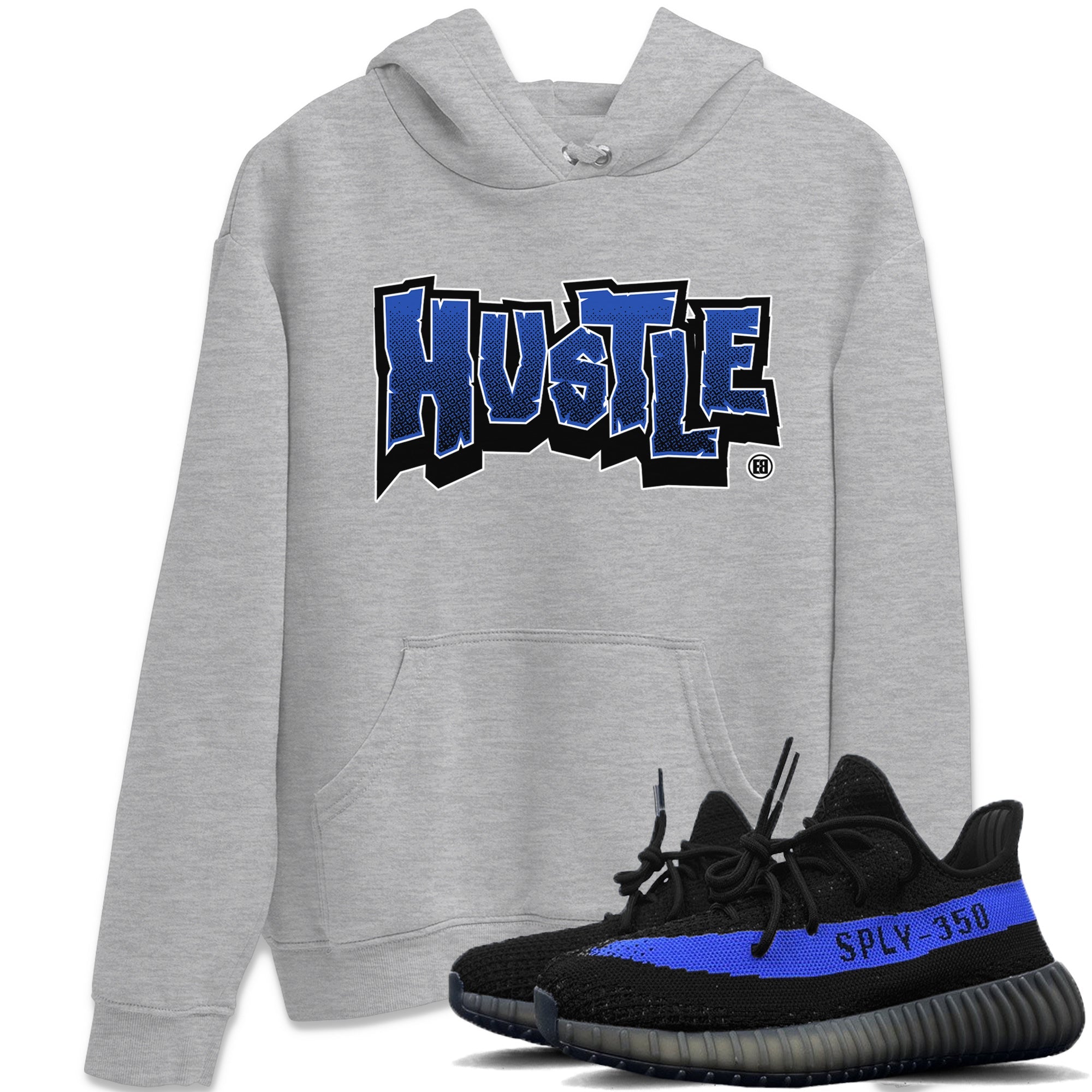 Hustle Graffiti Unisex Tops - Yeezy 350 Dazzling Blue