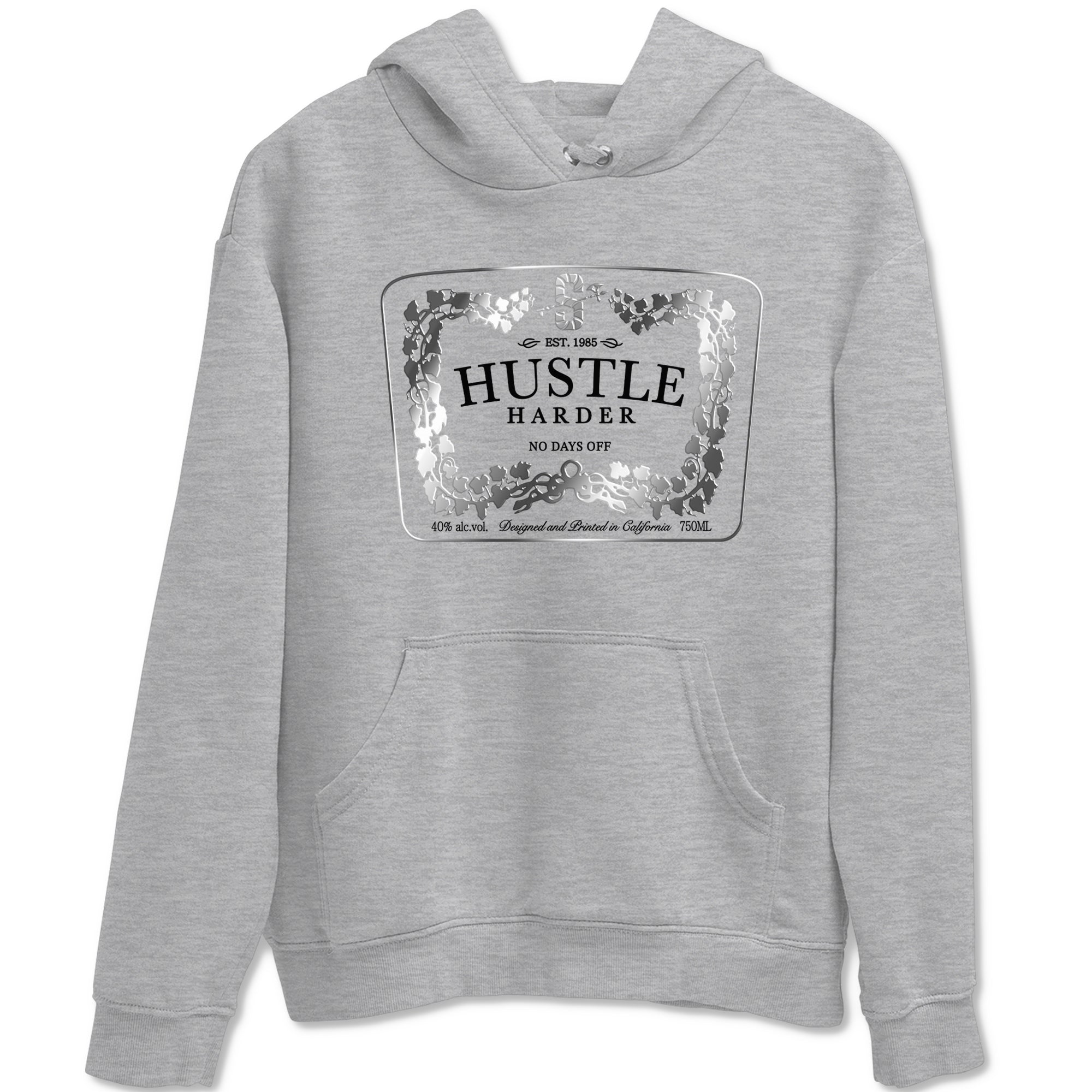 Hustle Harder Sneaker Tees - AE 1 Silver Metallic