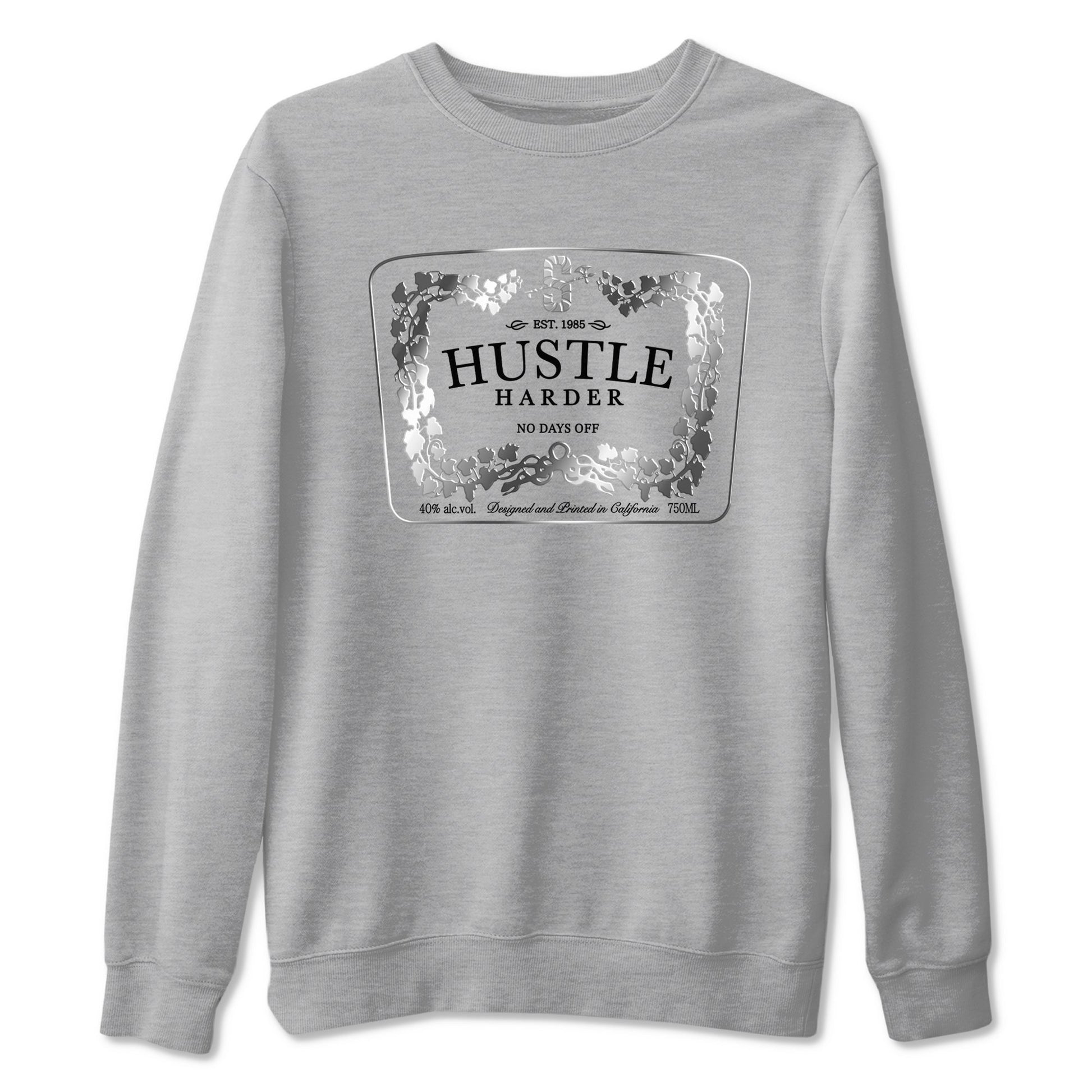 Hustle Harder Sneaker Tees - AE 1 Silver Metallic