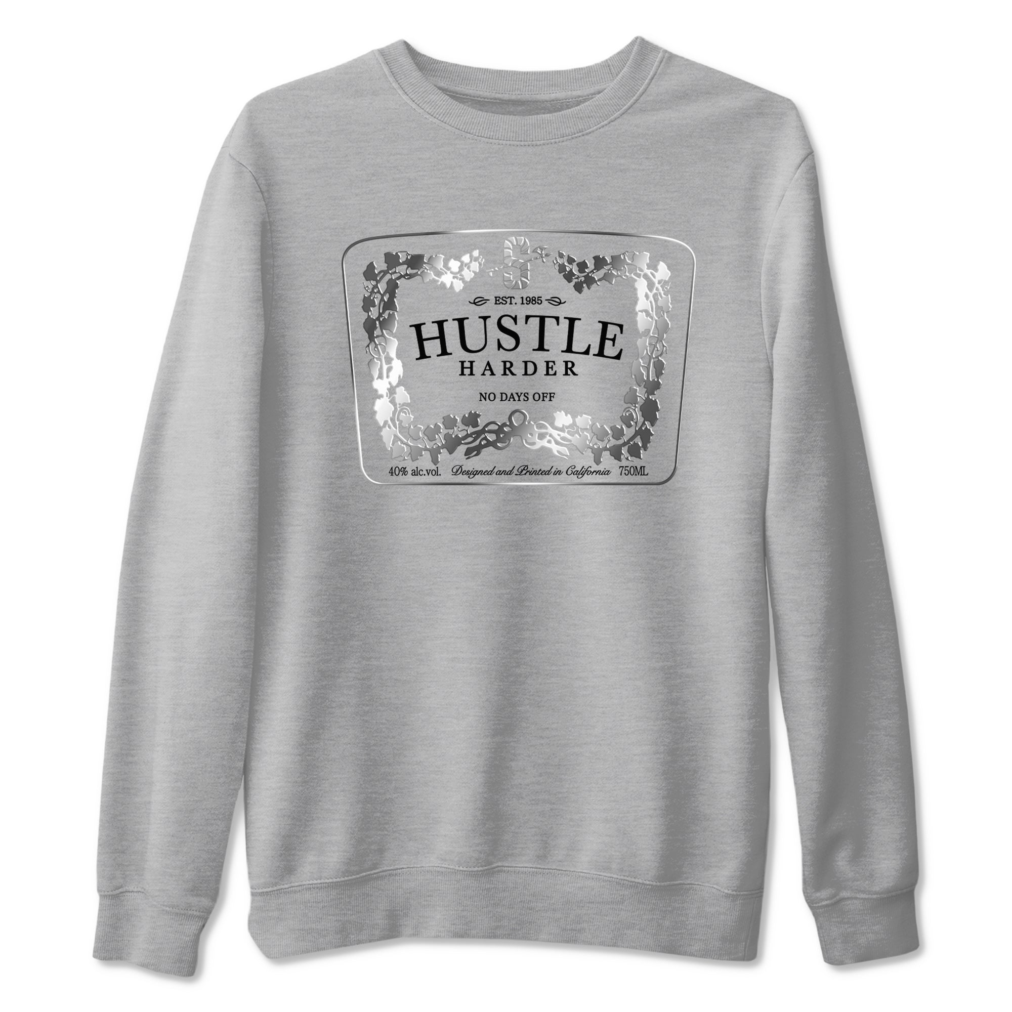 Hustle Harder Sneaker Tees - AE 1 Silver Metallic