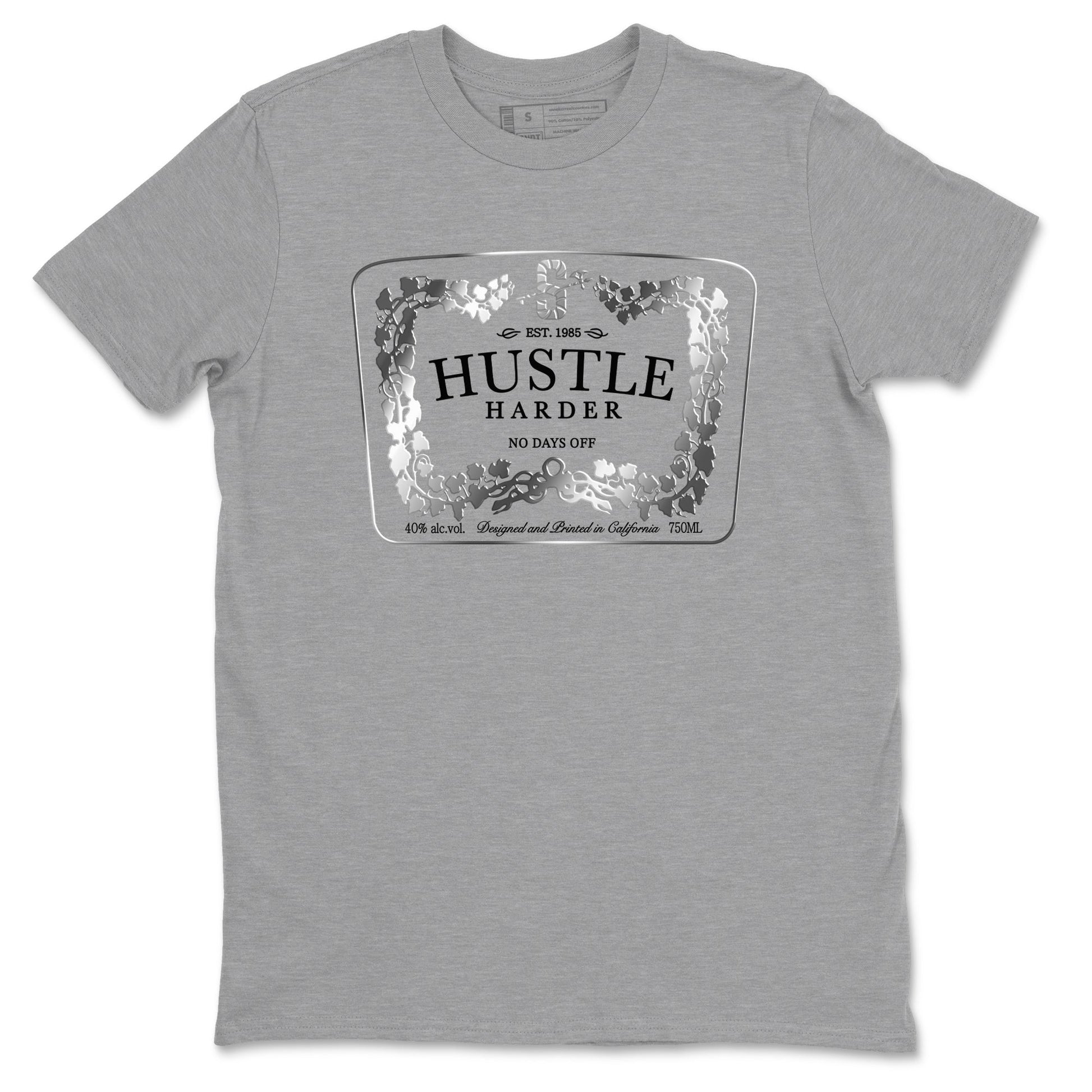 Hustle Harder Sneaker Tees - AE 1 Silver Metallic