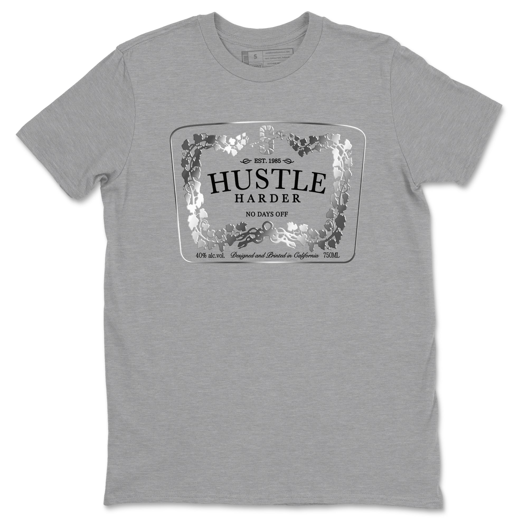 Hustle Harder Sneaker Tees - AE 1 Silver Metallic