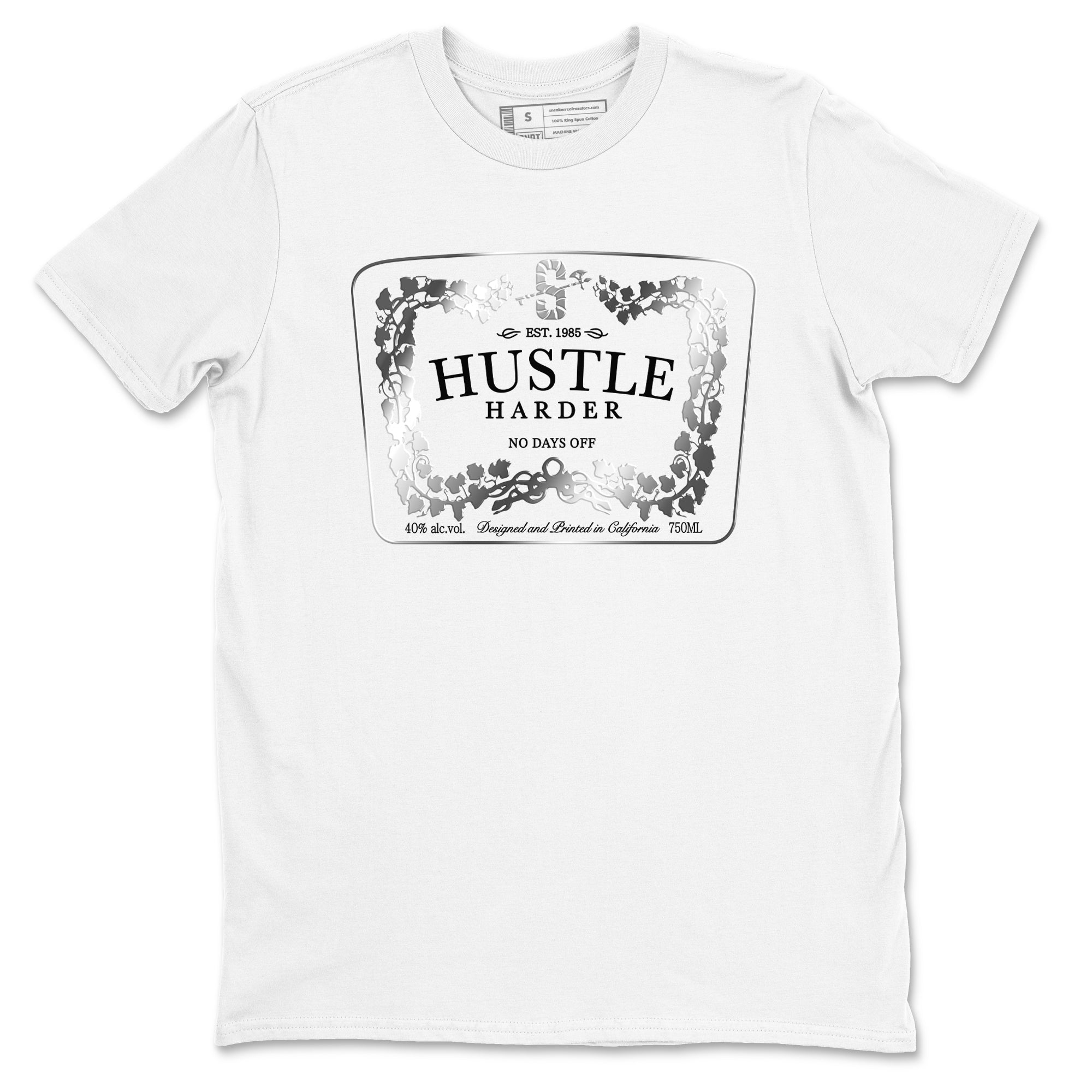 Hustle Harder Sneaker Tees - AE 1 Silver Metallic