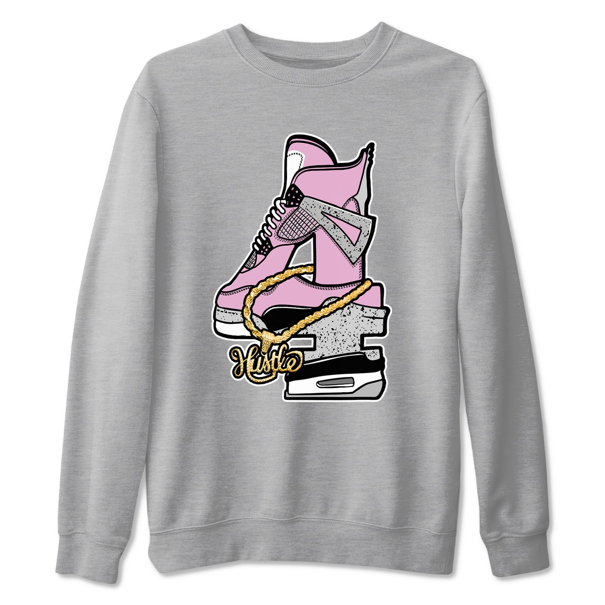 Hustle Number 4 Sneaker Tees - Air Jordan 4 Orchid