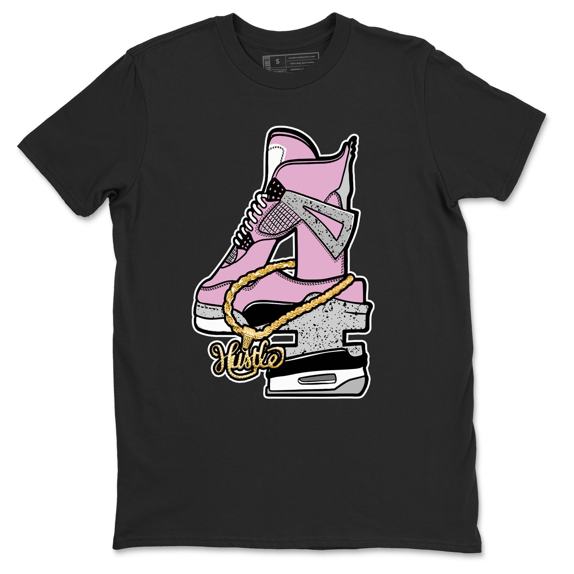 Hustle Number 4 Sneaker Tees - Air Jordan 4 Orchid