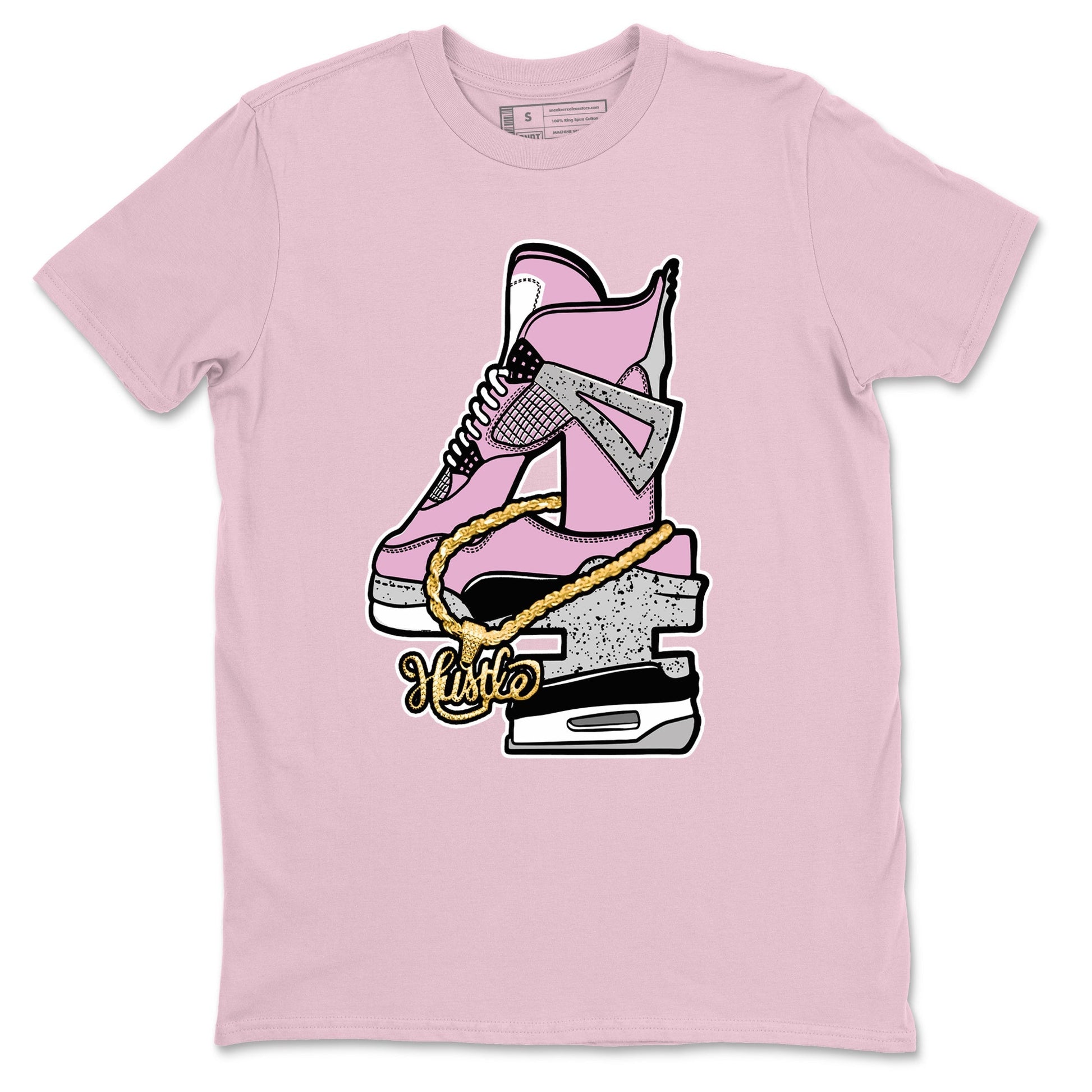 Hustle Number 4 Sneaker Tees - Air Jordan 4 Orchid