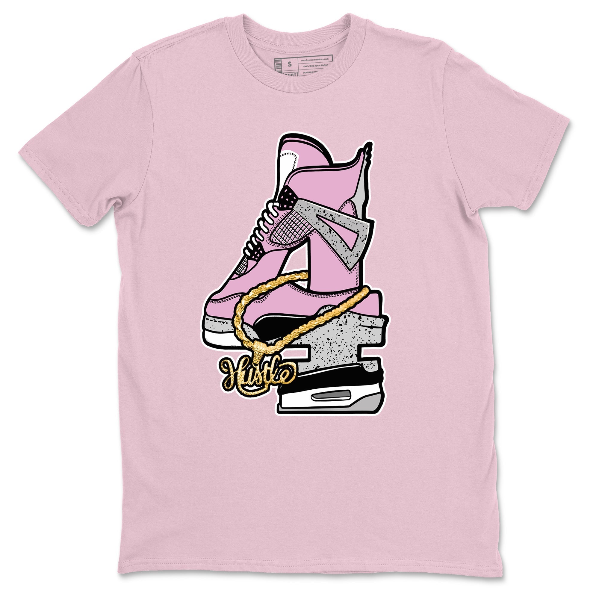 Hustle Number 4 Sneaker Tees - Air Jordan 4 Orchid